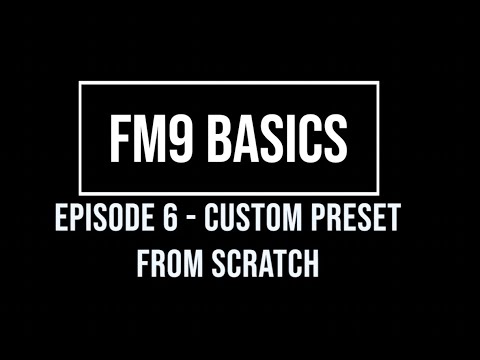 Custom Preset from Scratch